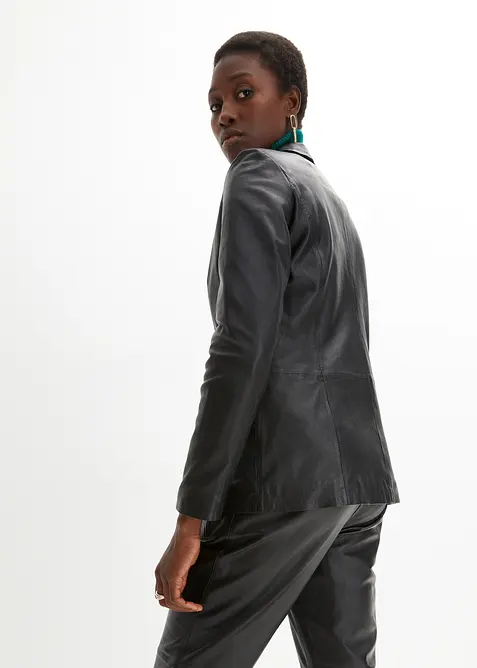 Blazer in nappa d'agnello, bonprix