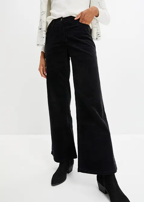 Pantaloni larghi di velluto a coste, bonprix