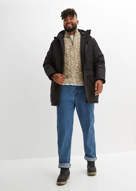 Parka invernale tecnico e impermeabile con vere piume, bonprix