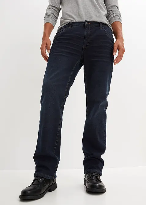 Jeans termici elasticizzati  straight con girovita comodo, relaxed fit, bonprix
