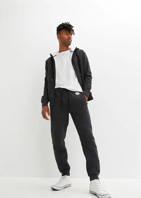 Pantaloni da jogging termici con fodera in pile morbida, bonprix