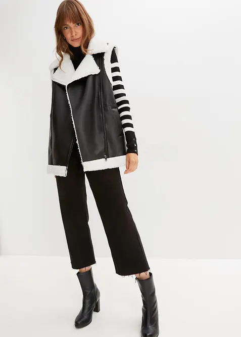 Maglione a collo alto in misto viscosa, bonprix