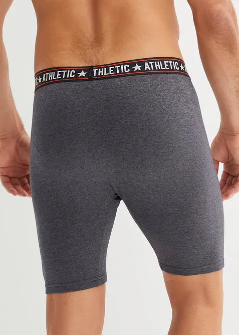 Boxer aderenti lunghi con cotone (pacco da 2), bonprix