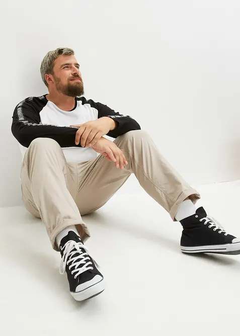 Pantaloni elasticizzati con elastico in vita regular fit, straight, bonprix