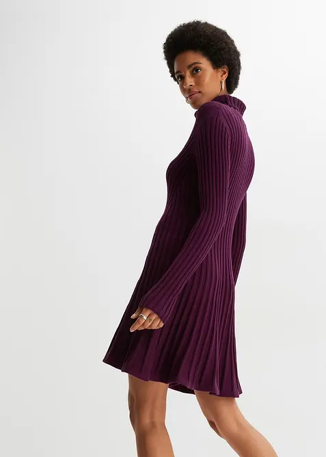 Abito in maglia a collo alto, bonprix