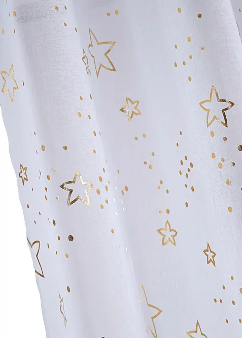 Tenda trasparente con stelle lucide (pacco da 1), bonprix