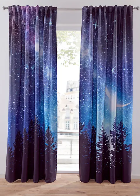 Tenda semioscurante con cielo stellato (pacco da 2), bonprix