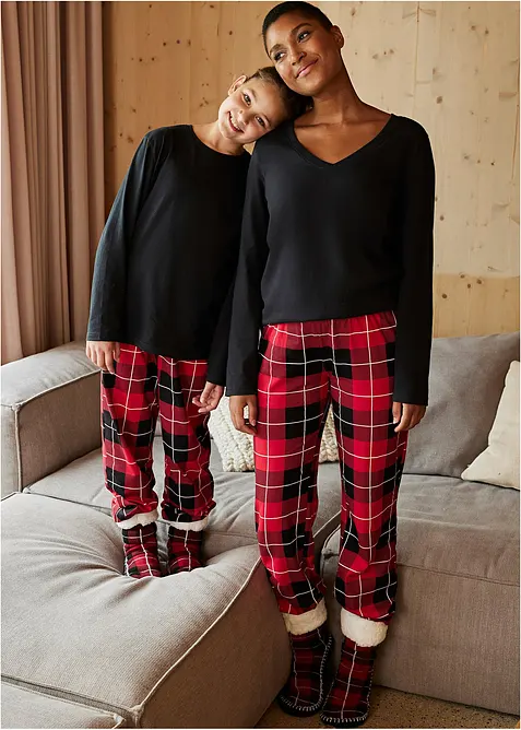 Pigiama in puro cotone biologico (set 3 pezzi), bonprix