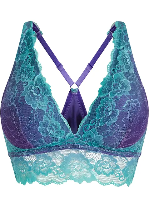 Reggiseno a bustier con pizzo delicato dai colori sfumati, bonprix
