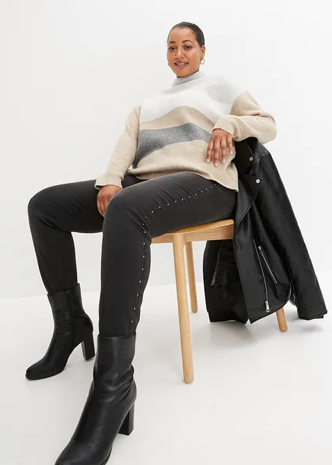 Maglione oversize in misto viscosa, bonprix