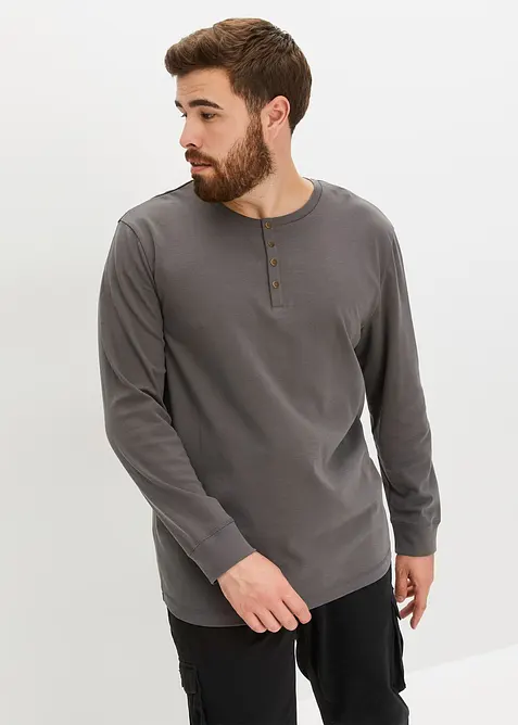 Maglia serafino a maniche lunghe, bonprix