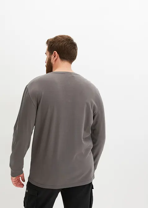 Maglia serafino a maniche lunghe, bonprix