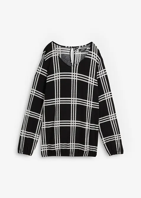 Maglia a maniche lunghe con fondo elasticizzato, bonprix