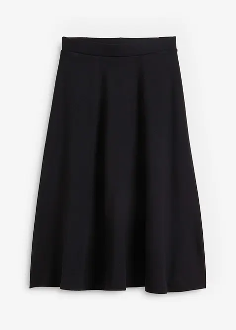 Gonna midi in misto viscosa, bonprix