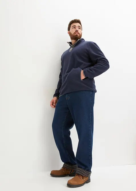 Pile con bottoni, tasche pratiche e bei dettagli a contrasto, bonprix