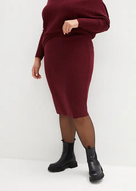 Gonna in maglia di misto viscosa morbido, bonprix