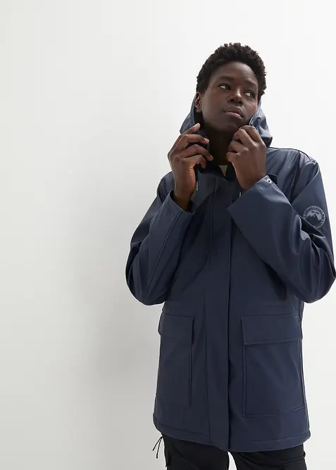 Giacca impermeabile con fodera effetto peluche, bonprix