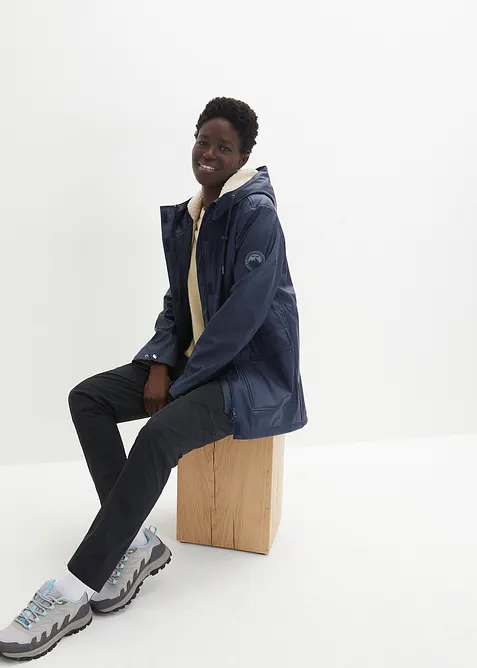 Giacca impermeabile con fodera effetto peluche, bonprix