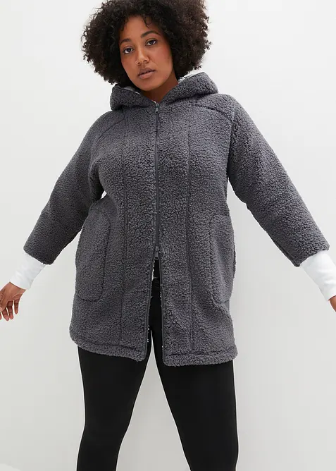 Giacca in pile teddy, bonprix