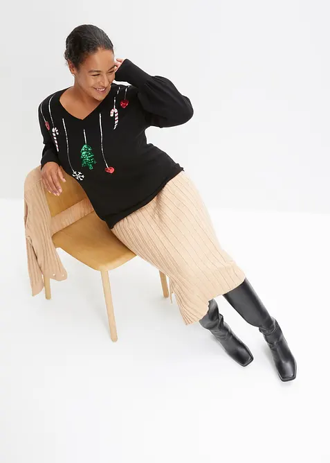 Maglione in filato fine, bonprix