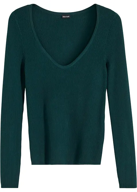 Maglione in filato fine di misto viscosa morbido, bonprix