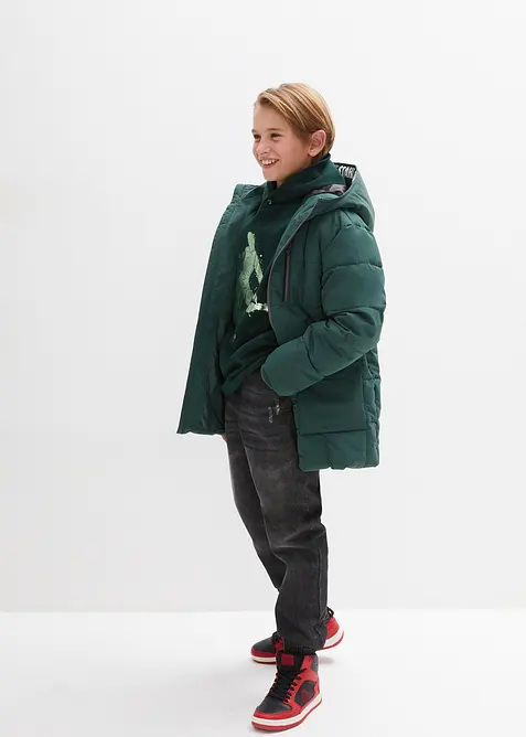 Felpa con cappuccio in misto cotone morbido, bonprix