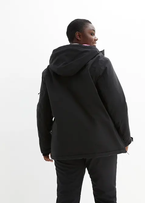 Giacca tecnica da sci da infilare con fodera in pile, impermeabile, bonprix