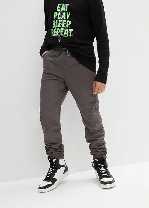 Jeans termici con elastico in vita e fodera in jersey, regular fit, bonprix