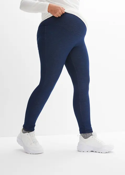 Leggings pr&eacute;maman termici effetto jeans, bonprix