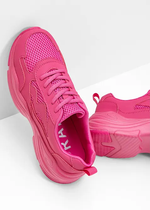 Chunky sneaker con inserto in mesh, bonprix