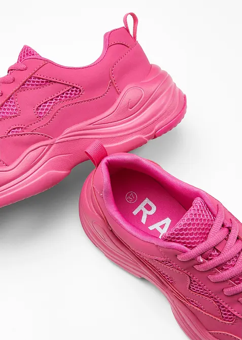 Chunky sneaker con inserto in mesh, bonprix