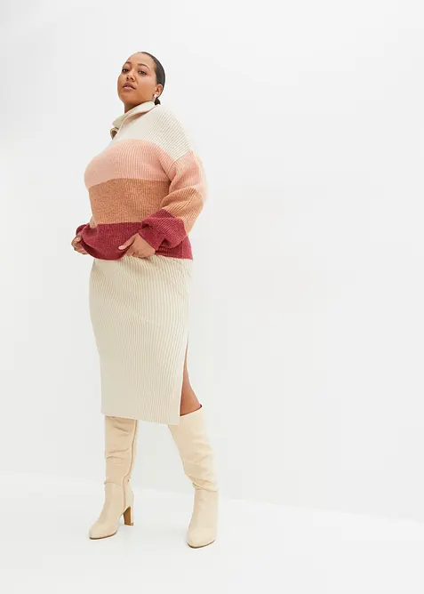 Maglione con zip, bonprix