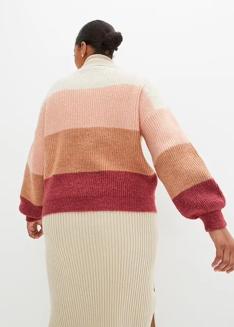 Maglione con zip, bonprix