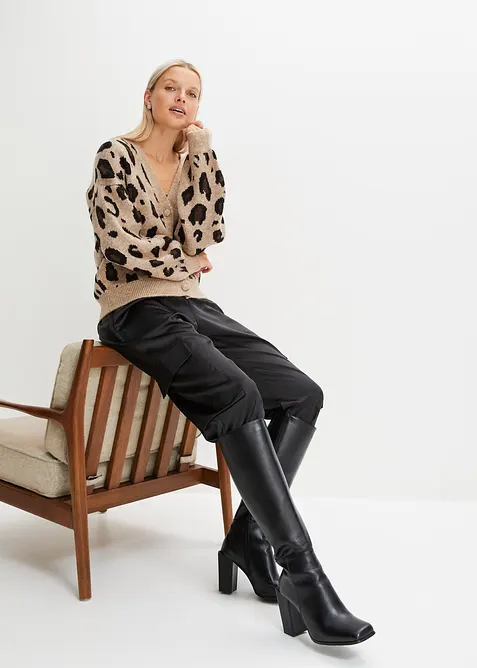 Cardigan leopardato, bonprix