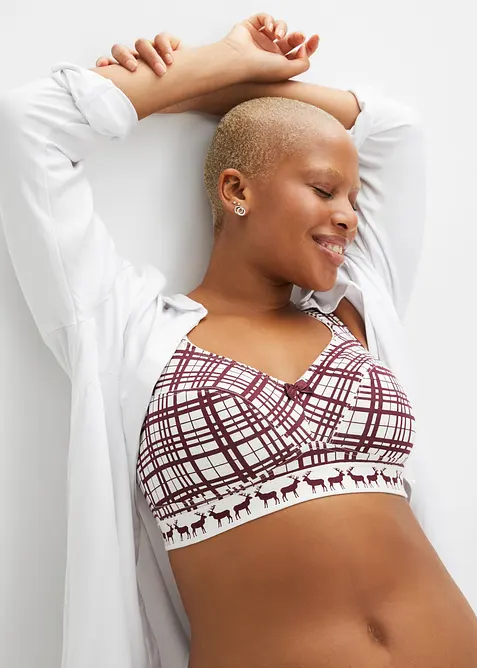 Reggiseno senza ferretto con cotone (pacco da 2), bonprix