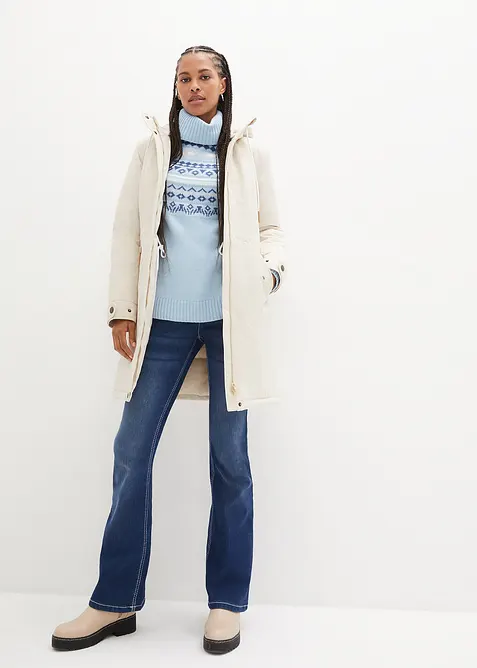 Maglione norvegese a collo alto, bonprix