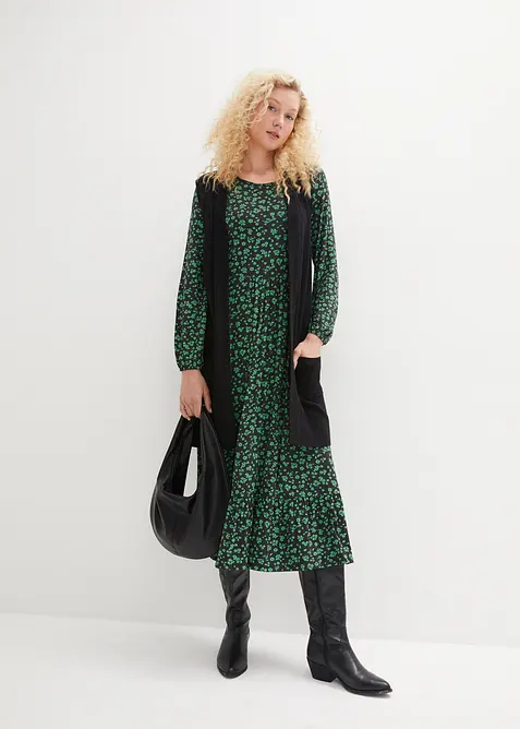 Abito in jersey fluido in misto viscosa, bonprix