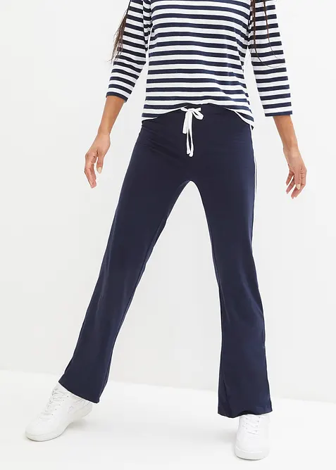 Pantaloni in jersey di cotone elasticizzato, bonprix