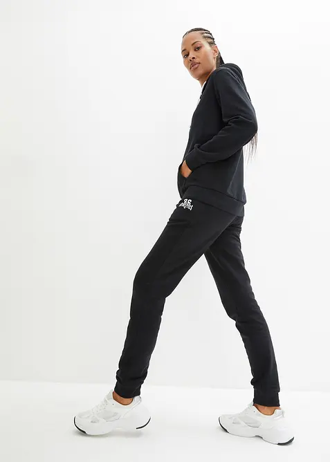 Tuta da jogging con cotone (set 2 pezzi), bonprix