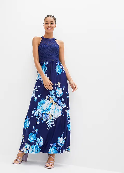 Abito lungo con pizzo, bonprix