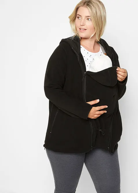 Giacca prémaman in pile con inserto babywearing, bonprix