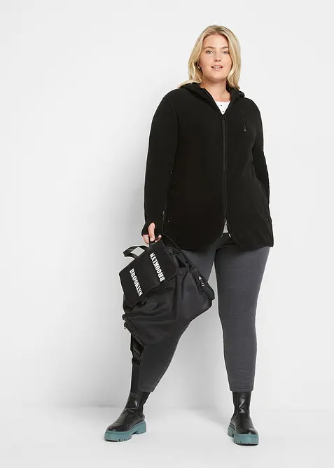 Giacca prémaman in pile con inserto babywearing, bonprix