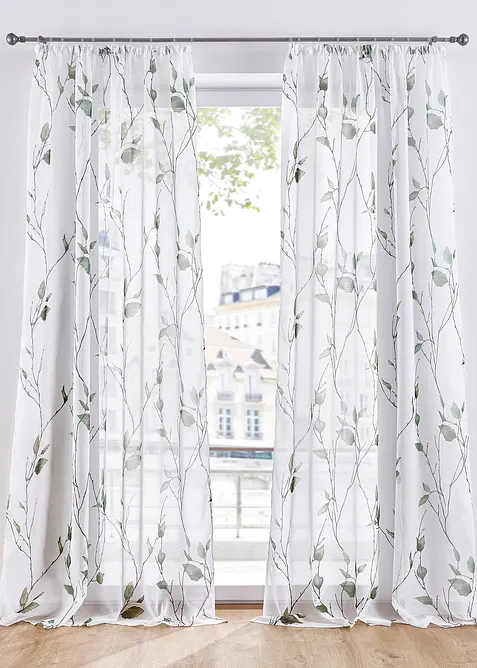 Tenda trasparente con poliestere riciclato (pacco da 1), bonprix