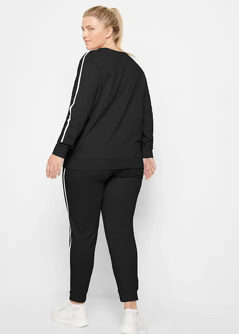 Tuta sportiva in puro cotone (set 2 pezzi), bonprix