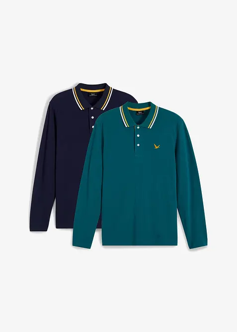 Polo in puro cotone biologico (pacco da 2), bonprix