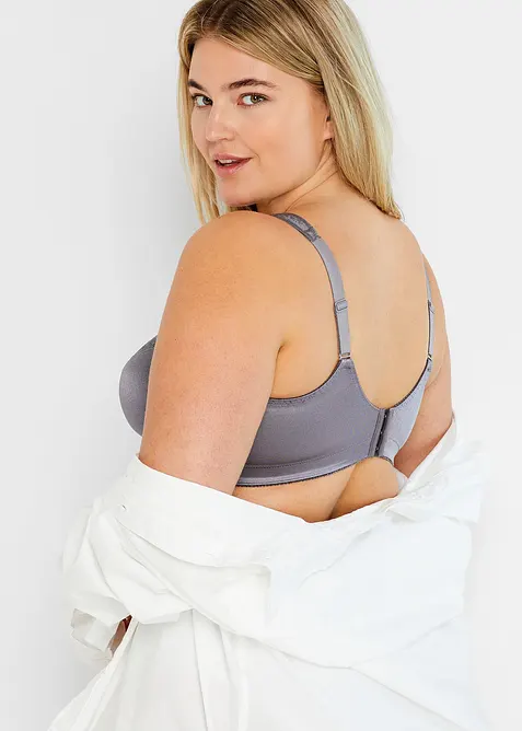 Reggiseno contenitivo senza ferretto con spalline imbottite (pacco da 2), bonprix