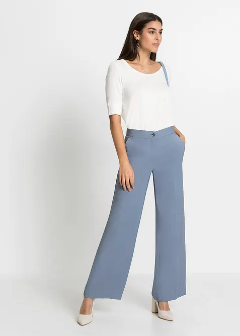 Pantaloni larghi leggeri con viscosa, bonprix