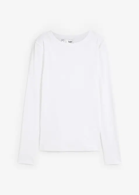 Maglia a maniche lunghe in puro cotone biologico, bonprix