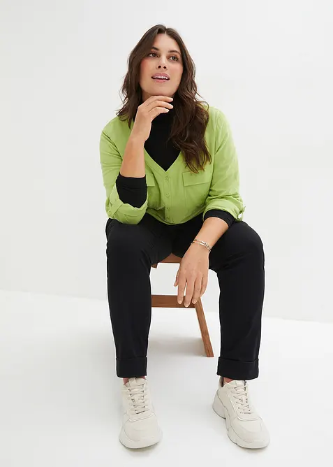 Pantaloni chino alla caviglia in cotone, bonprix