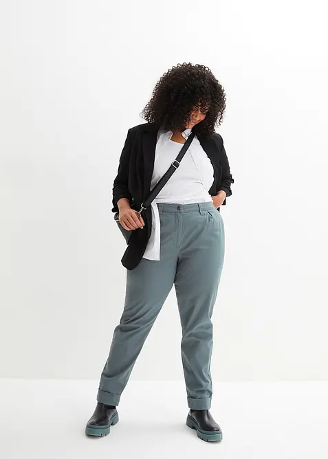 Pantaloni chino alla caviglia in cotone, bonprix